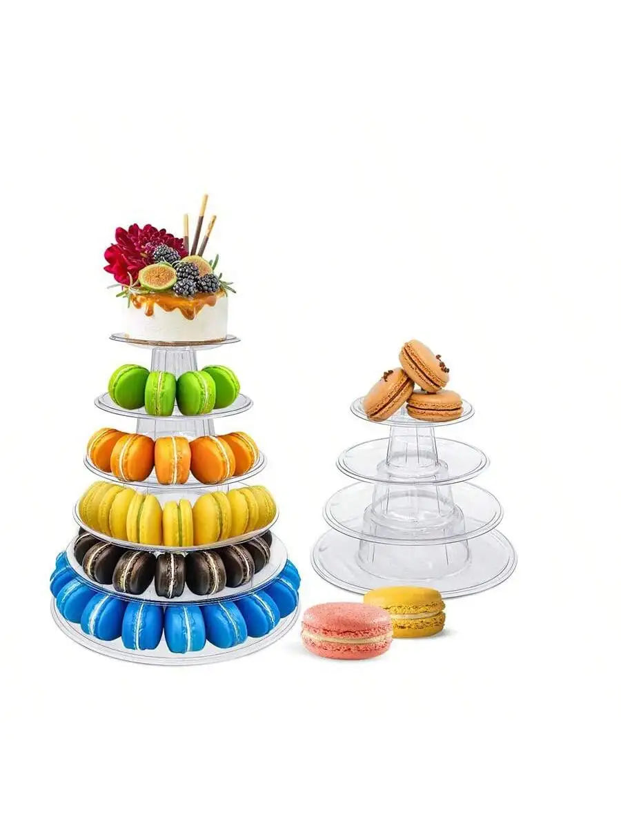 4 6 Layer Macaron Dessert Luxury Pastry Display Rack Paper Cup Cake Qme