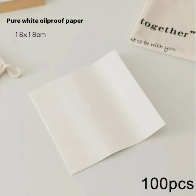 CC11100 Baking Tools Parchment Paper Food Grade Grease Bread Sandwich Qme 18cm White