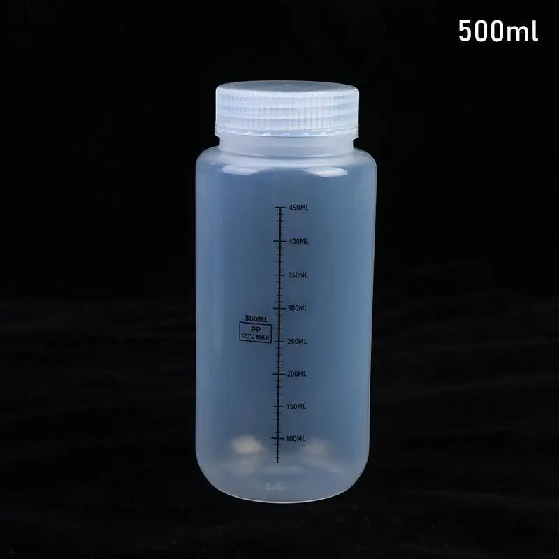 Wide Mouth Bottles Lids PP Containers Jars Water Sample Lab Reagent Qme 500ml