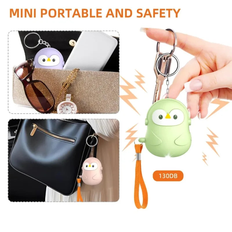 2PCS New Women's Self-Defense Personal Alarm Anti-Robbery Device Outdoor Siren for Personal Safety Qme