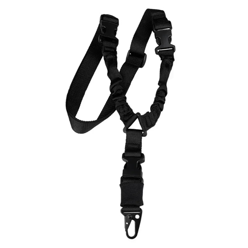 Tactical Gear Hunting Accessories Single Point Gun Sling Tactical Rifle Rope Belt with Metal Buckle Shot Gun Belt Shoulder Strap Qme