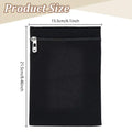 Coat Inside Pockets Anti-Theft Travel Wallet with Zipper Secure Side Pocket for Jacket Clothes Coat Sweatshirt Shirt Robe Hoodie Qme Black