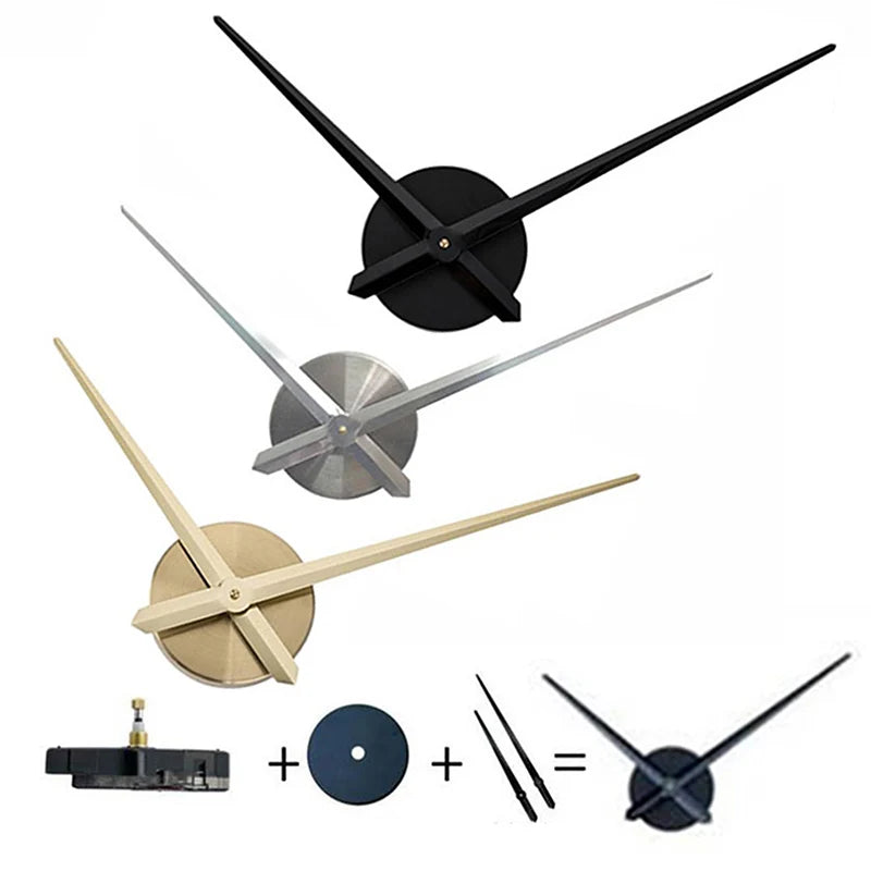 NewPractical Big Size for 3D Wall Clock Modern Home Decor Brief DIY Large Clock Needles Quartz Hour Hands Accessories Mechanism Qme