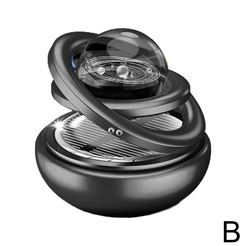 NEW Solar Power Car Perfume Car Air Freshener Solar Ornaments Rotating Aromatherapy Perfume Ornaments Creative Car Diffuser Qme B