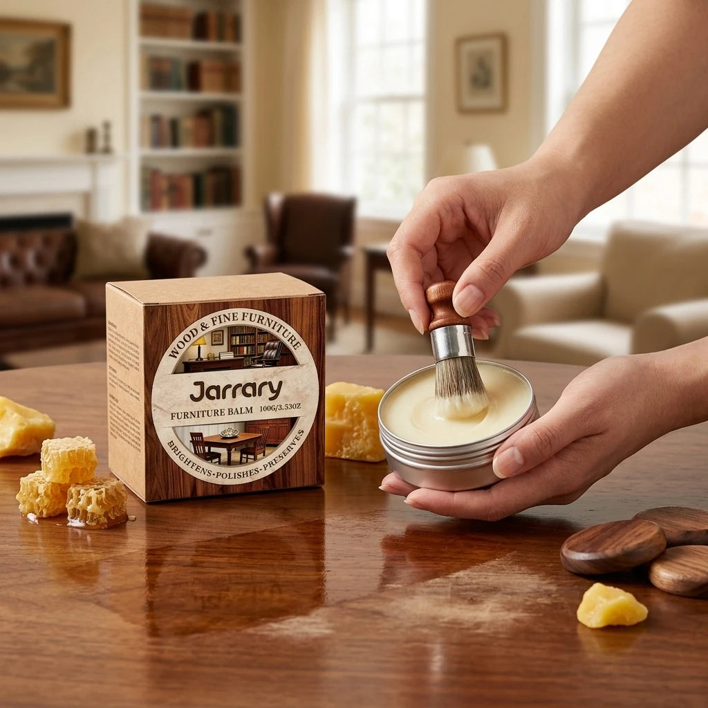 Wood Furniture Care Balm Cleaning Stain Repair Scratches Restore Shine Form a Protective Film Natural Furniture Beeswax Polisher Qme