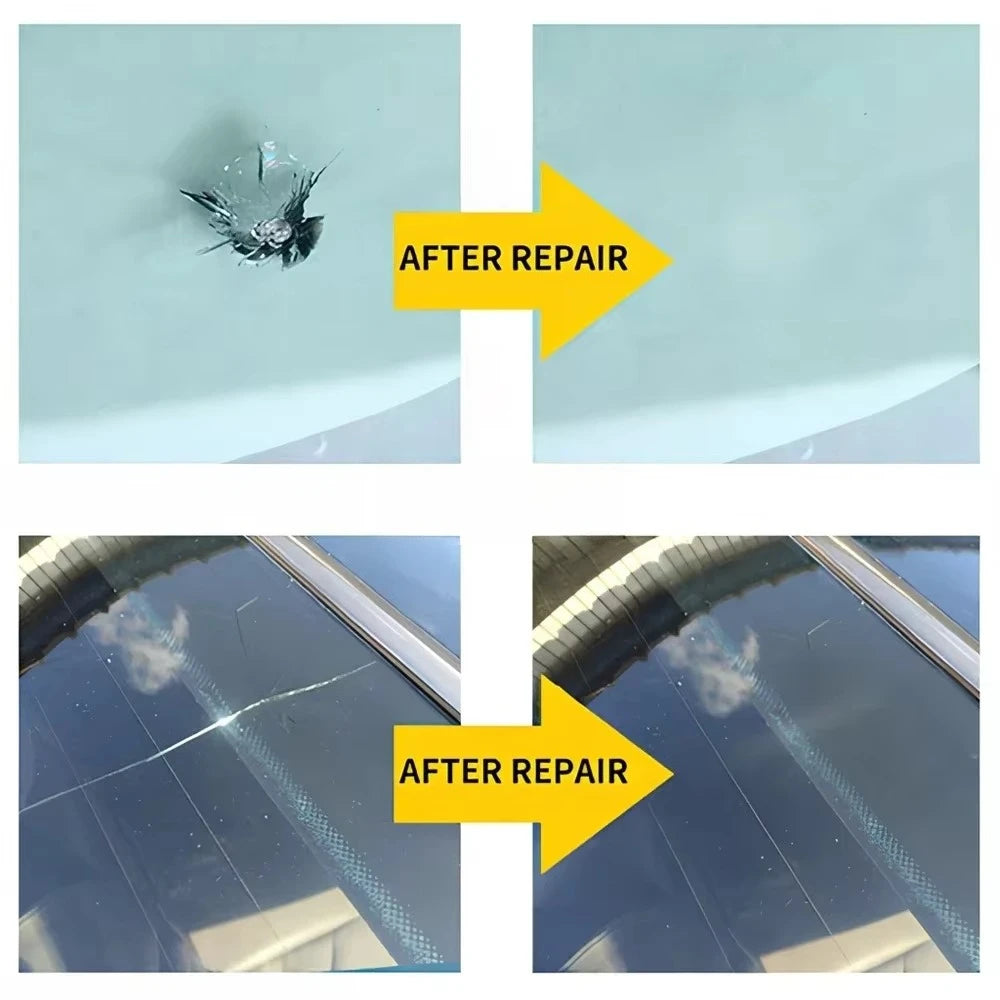 Windshield Repair Kit Scratche Quick Fix Car Styling Cracked Glass Windscreen Resin Sealer DIY Auto Window Screen Polishing Tool Qme