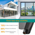 Privacy Double-Sided Transparent Film Sunshade Glass Sticker Sunscreen and Waterproof Window Decoration Film Bedroom Qme A 50cmx3m