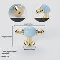 Modern Colored Ceramic Furniture Handle Golden Wardrobe Cabinet Handles Closet Door Knob Dressing Table And Drawer Pull Hardware Qme A6