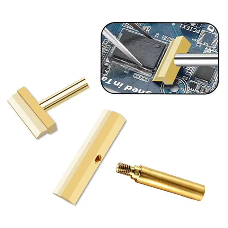 1PC Spade-shaped Aoldering Iron Tip 10.5-40mm Width, Suitable For 936-937-8898-8586-888D Series Soldering Iron Welding Tools. Qme