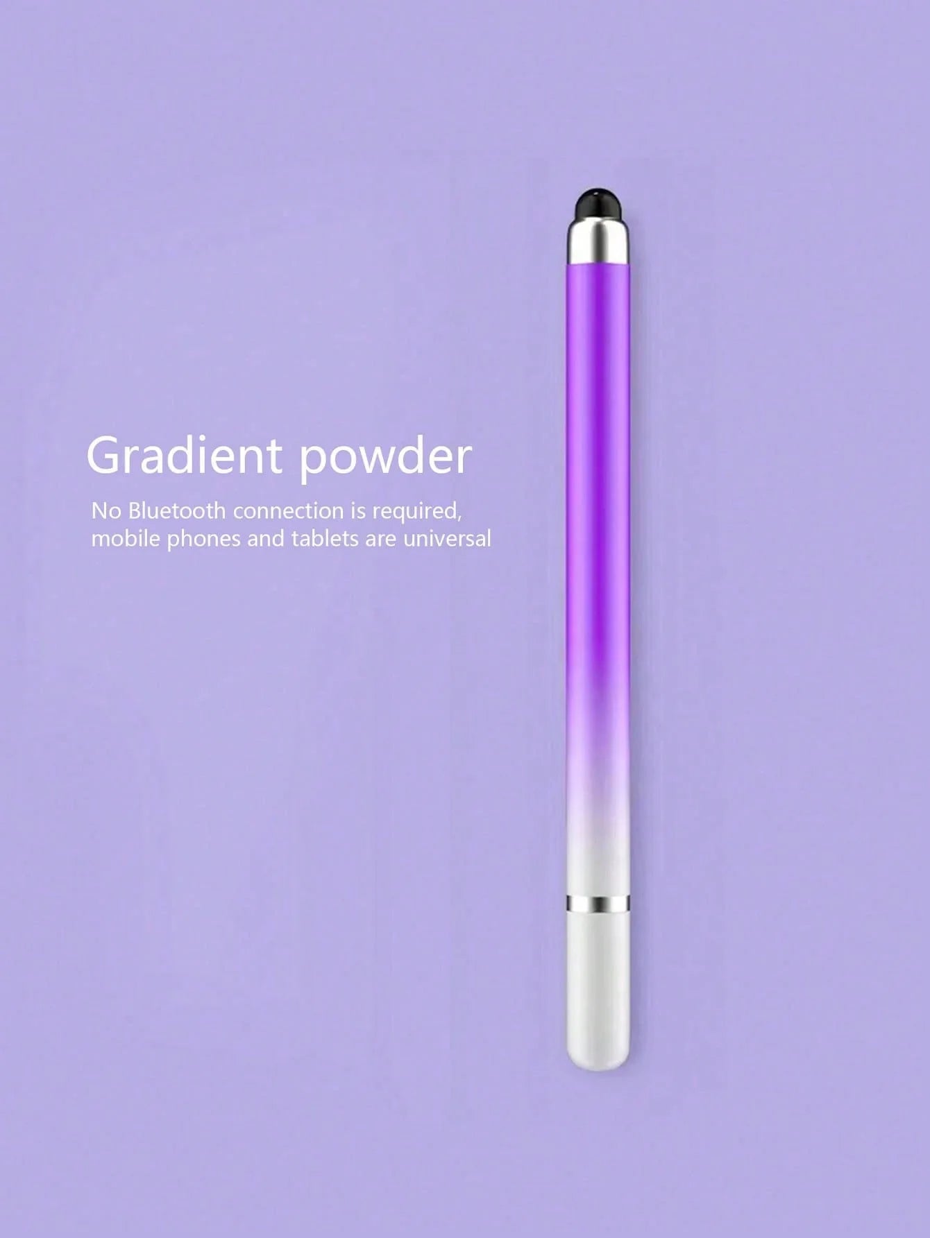 1 Macaron Gradient Dual-tip Touch Stylus High-precision Pen Mobile Qme PURPLE