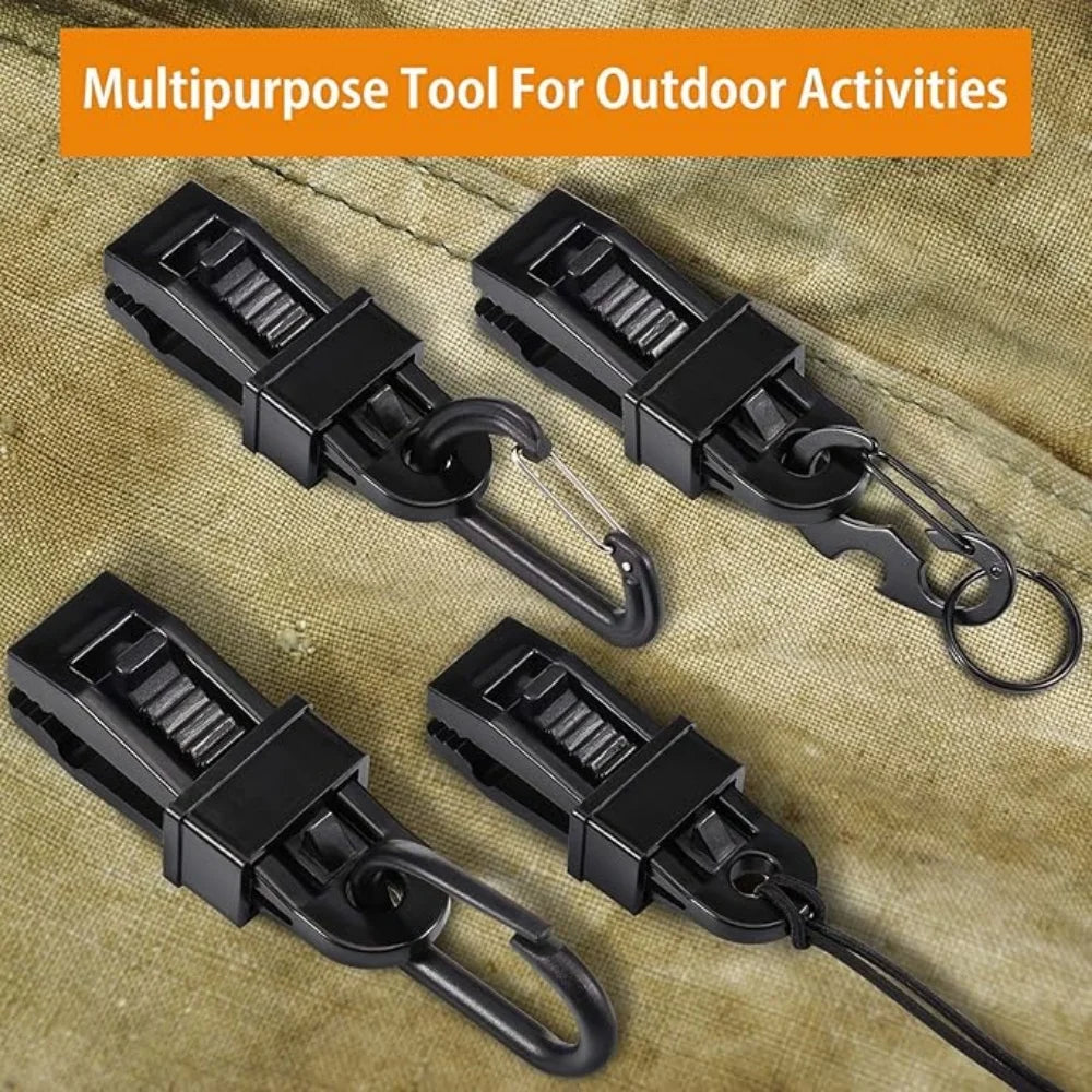 5/10/30/50pcs Camping Tent Windproof Fixing Clip Outdoor Canopy Tarpaulin Fixed Strap Hook Clip Camping Equipment Accessories Qme