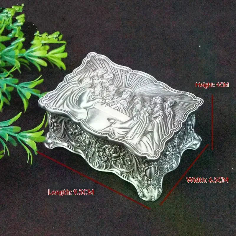 Rosary Jewelry Storage Box Soft Lining Anti-scratch Organizer for Necklaces Earrings Devotees Qme