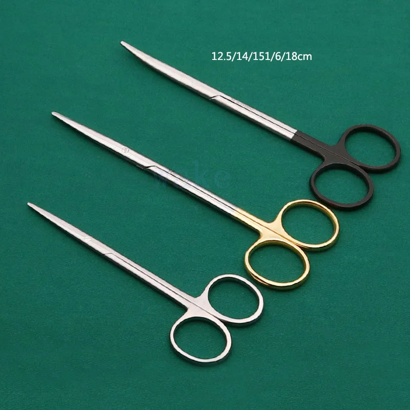 Ophthalmic Stainless Steel Gold Handle Surgical Scissors Cosmetic Qme