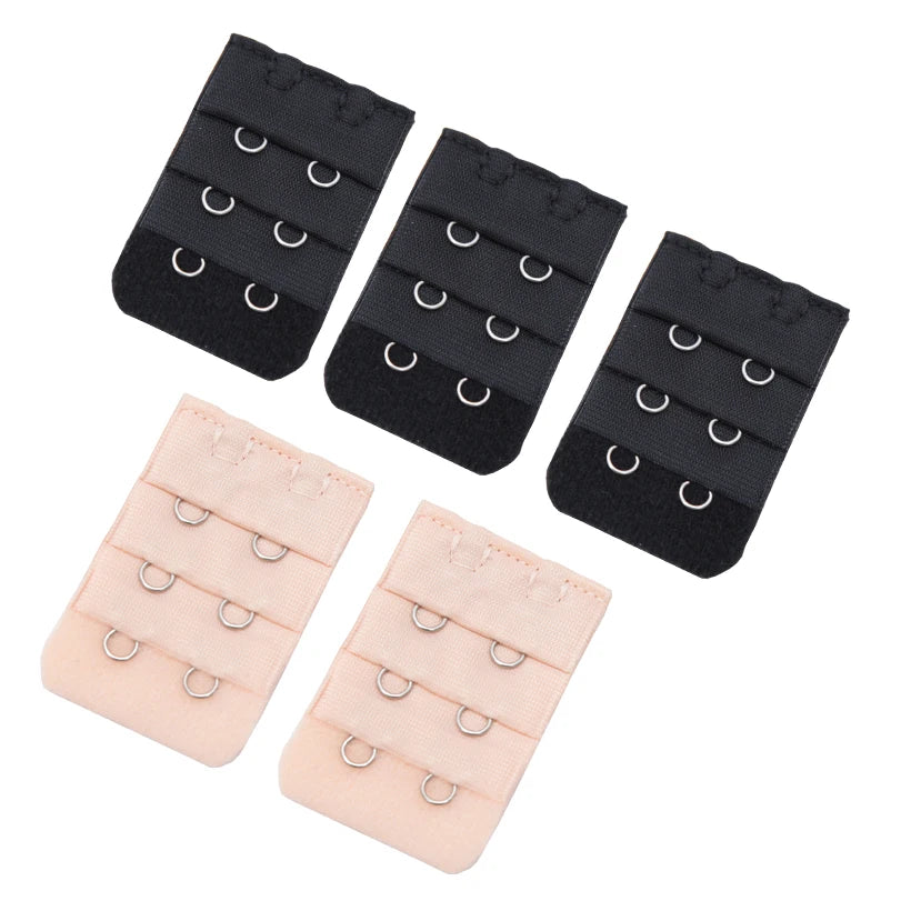 Bra Extender Strap Extension 2 Hooks 3 Rows Women Intimates Qme Clear one size