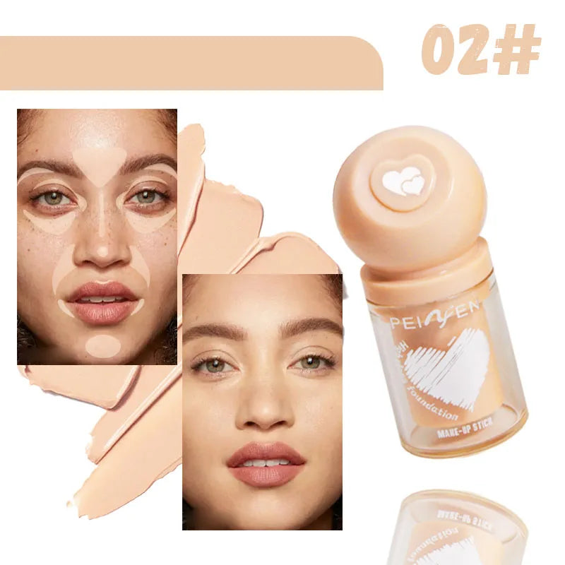 Gloss Foundation Make-up Makeup Stick Moisturizing Long-term Coverage Qme 02