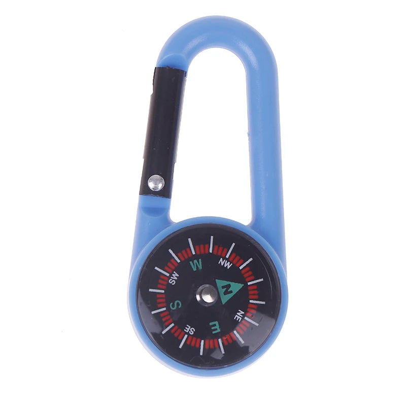 Quick Release Mountaineering Hiking Backpack Buckle Compass Outdoor Qme Light blue