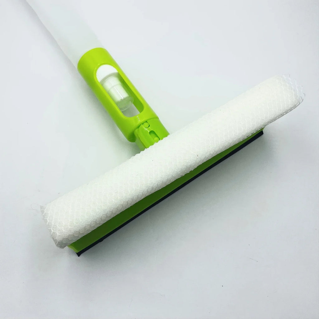 3-In-Collapsible Vehicle Window Cleaner, Versatile Rotating Spray Wiper Featuring Spray And Sponge, Without Battery Qme