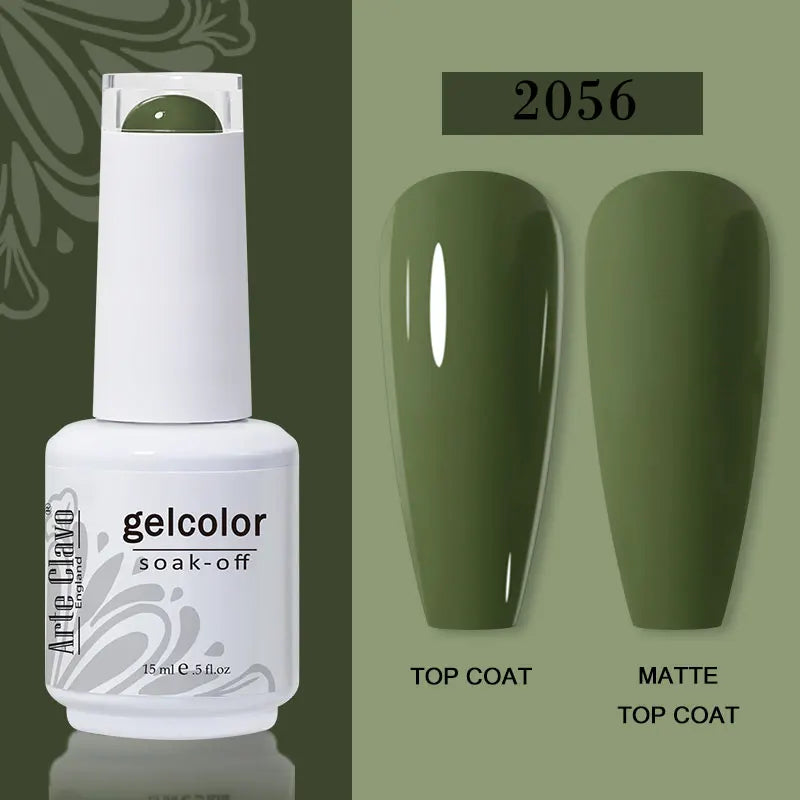 Arte Clavo15ml Gel Nail Polish Burgundy Red Brown Chocolate Art Soak