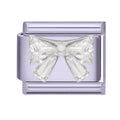 Shiny Zircon Butterfly Moon Stars Bow Purple Color Italian Charm Links Fit 9mm Stainless Steel Bracelet Women DIY Making Gift Qme Style 41
