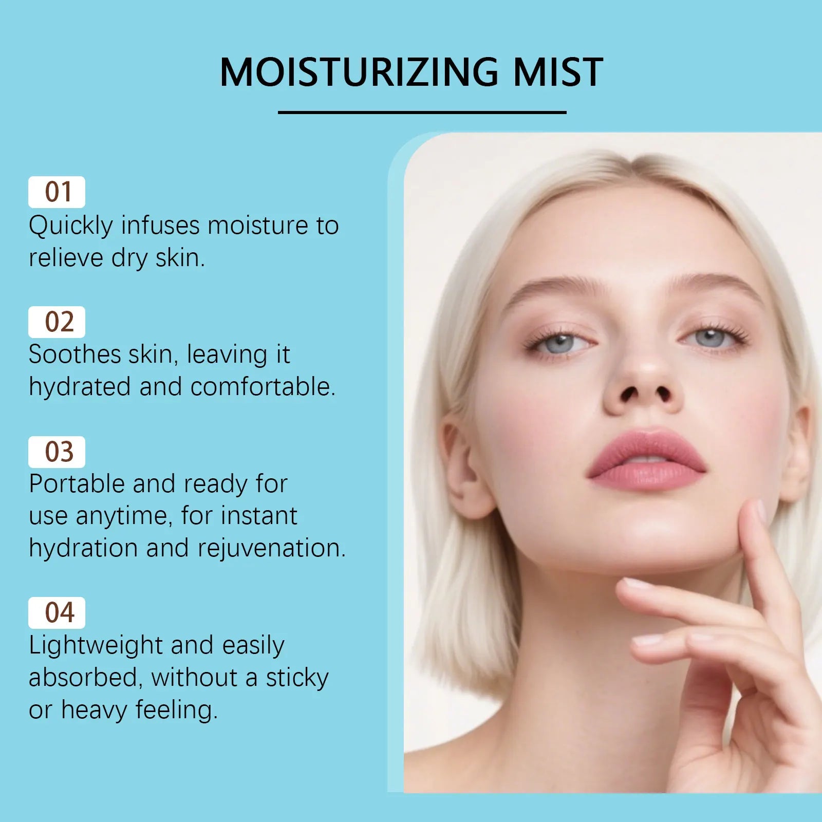 Hyaluronic Acid Hydrating Face Mist Oil Control Minimizes Pores Tightens Skin Soothes Lifting Brightening Refreshing Toner Spray Qme