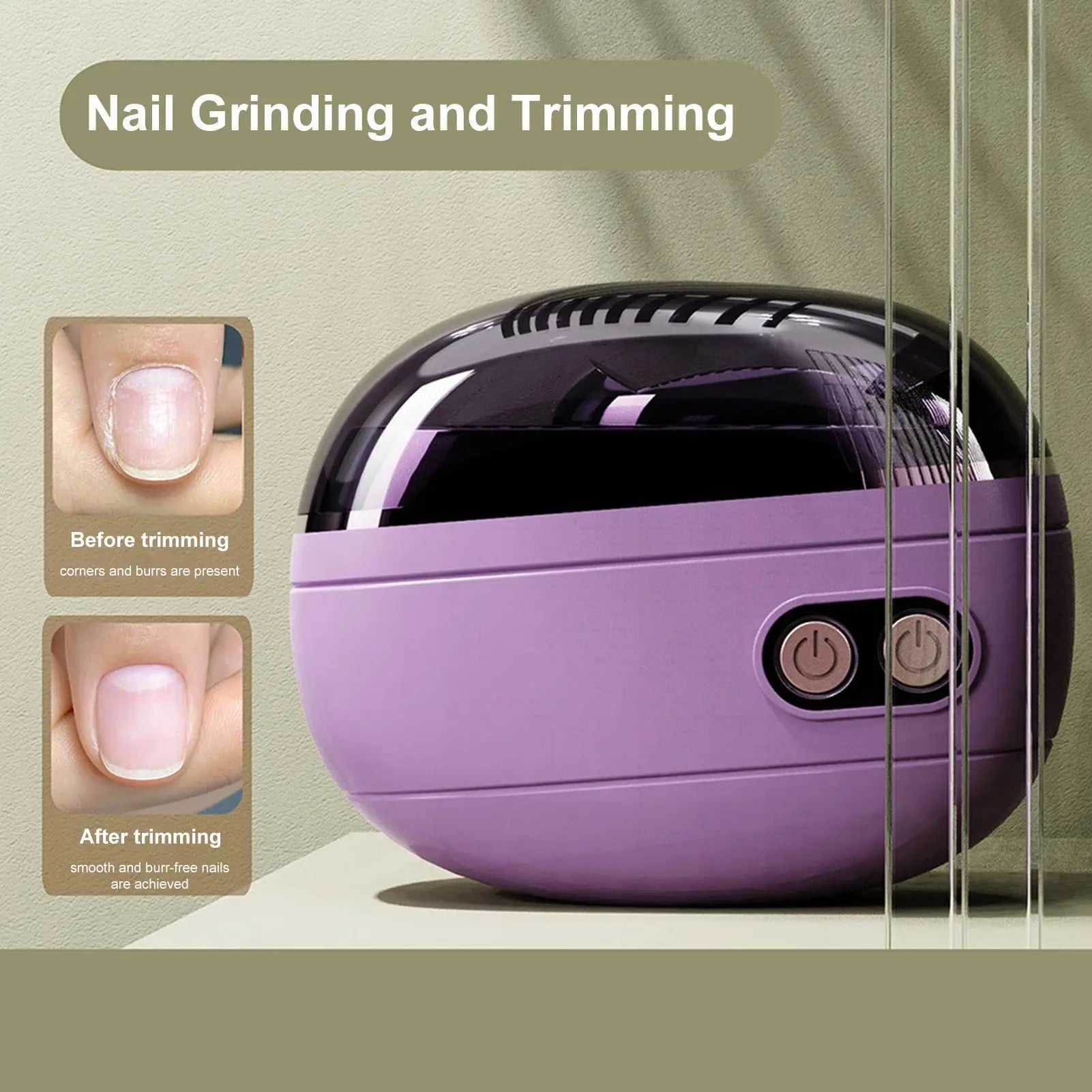 1 Pcs Electric Automatic Nail Clipper Manicure Nail Trimmer For Adult children 4 In1 Automatic Nail Clipper Qme