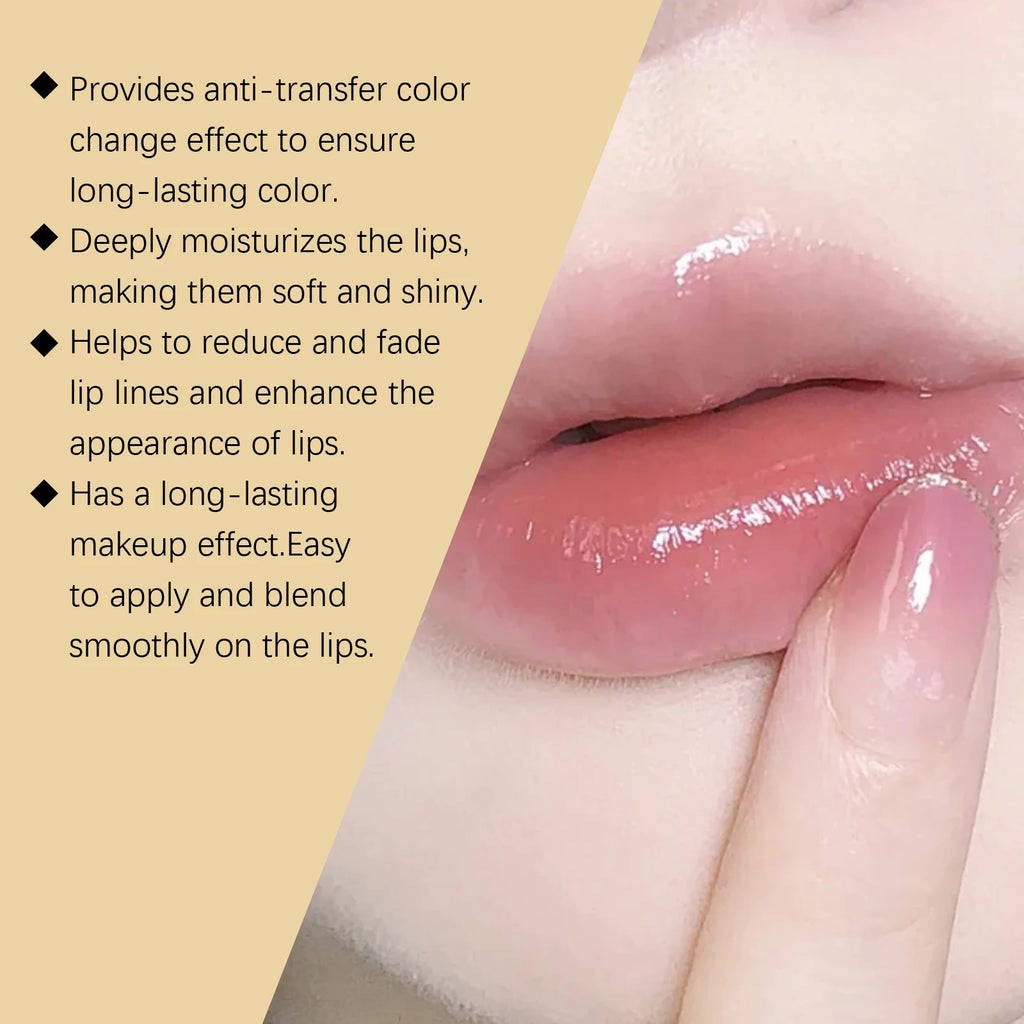 Color Changing Lip Balm Moisturizing Non-Greasy Nourishing Lipstick Hydrating Fade Lip Line Lightweight Long Lasting Non Fading Qme