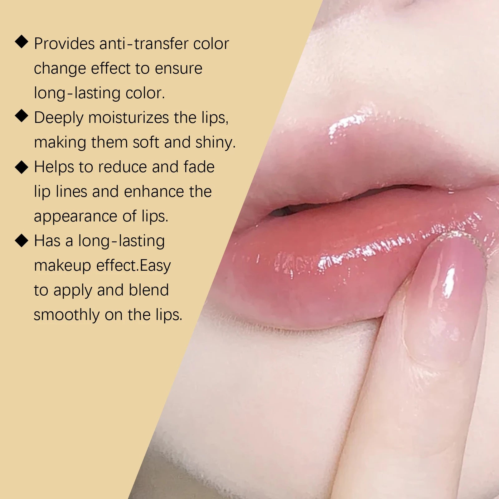 Color Changing Lip Balm Moisturizing Non-Greasy Nourishing Lipstick Hydrating Fade Lip Line Lightweight Long Lasting Non Fading Qme