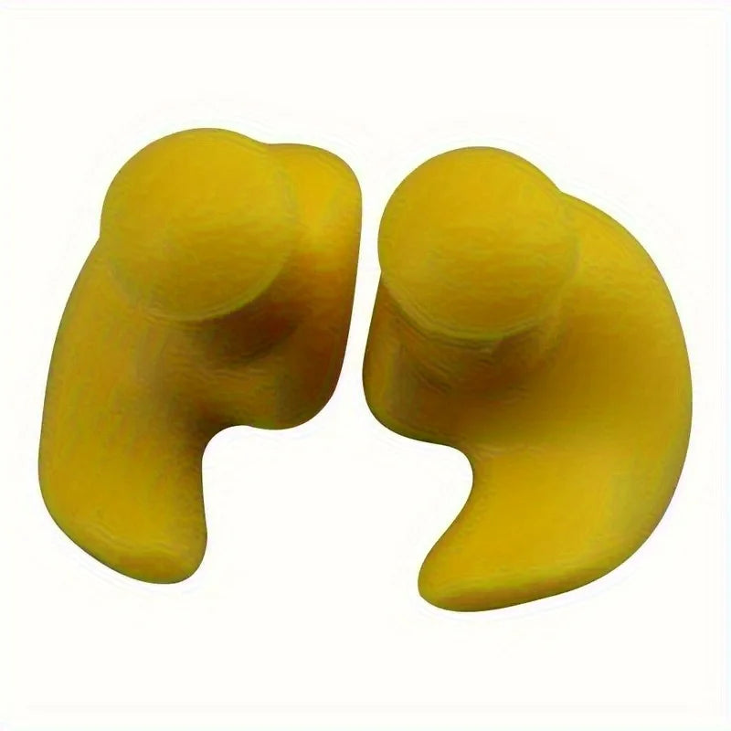 1 Pair Waterproof Soft Earplugs Silicone Portable Ear Plugs Swimming Accessories Durable Earplugs Classic Delicate Texture Qme Yellow