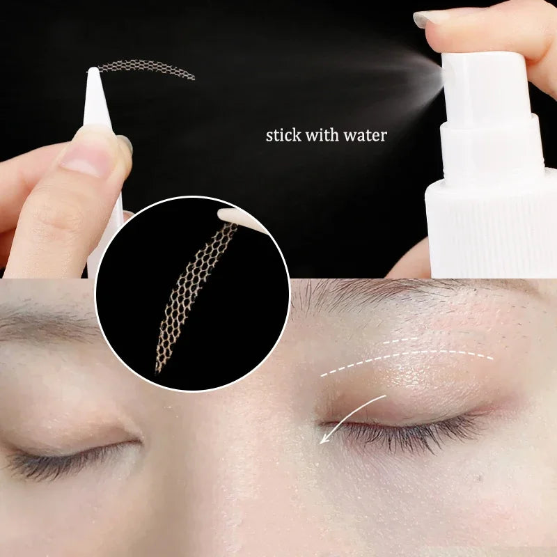 10 sheets Eyelid Sticker Invisible Double Eyelid Tape Lace/Mesh Type Self Adhesive Double Eye Tape Stickers Eye Makeup Tools Qme