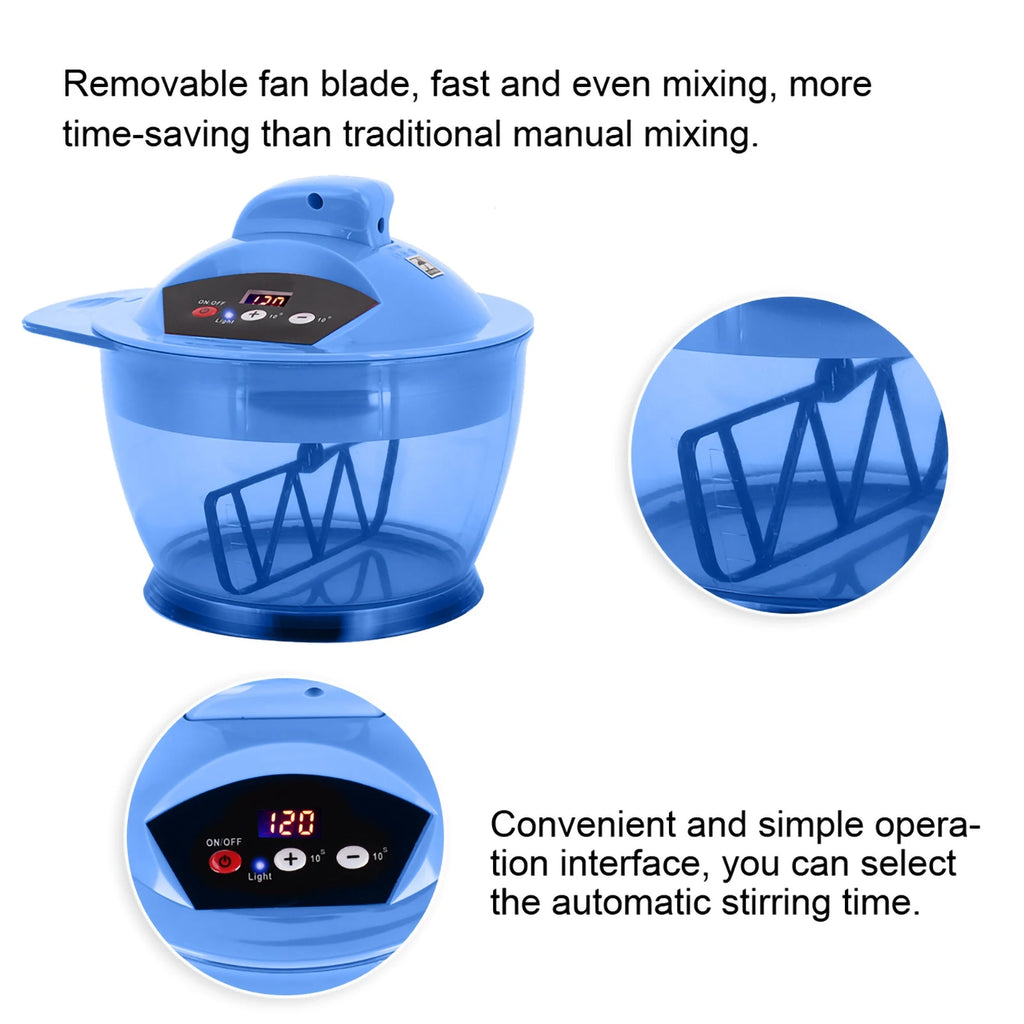 Electric Hair Coloring Bowl Dyestuff Automatic Mixer Blender Hair Dye Cream Mixing Bowl Dyestuff Mixing Bowl Qme