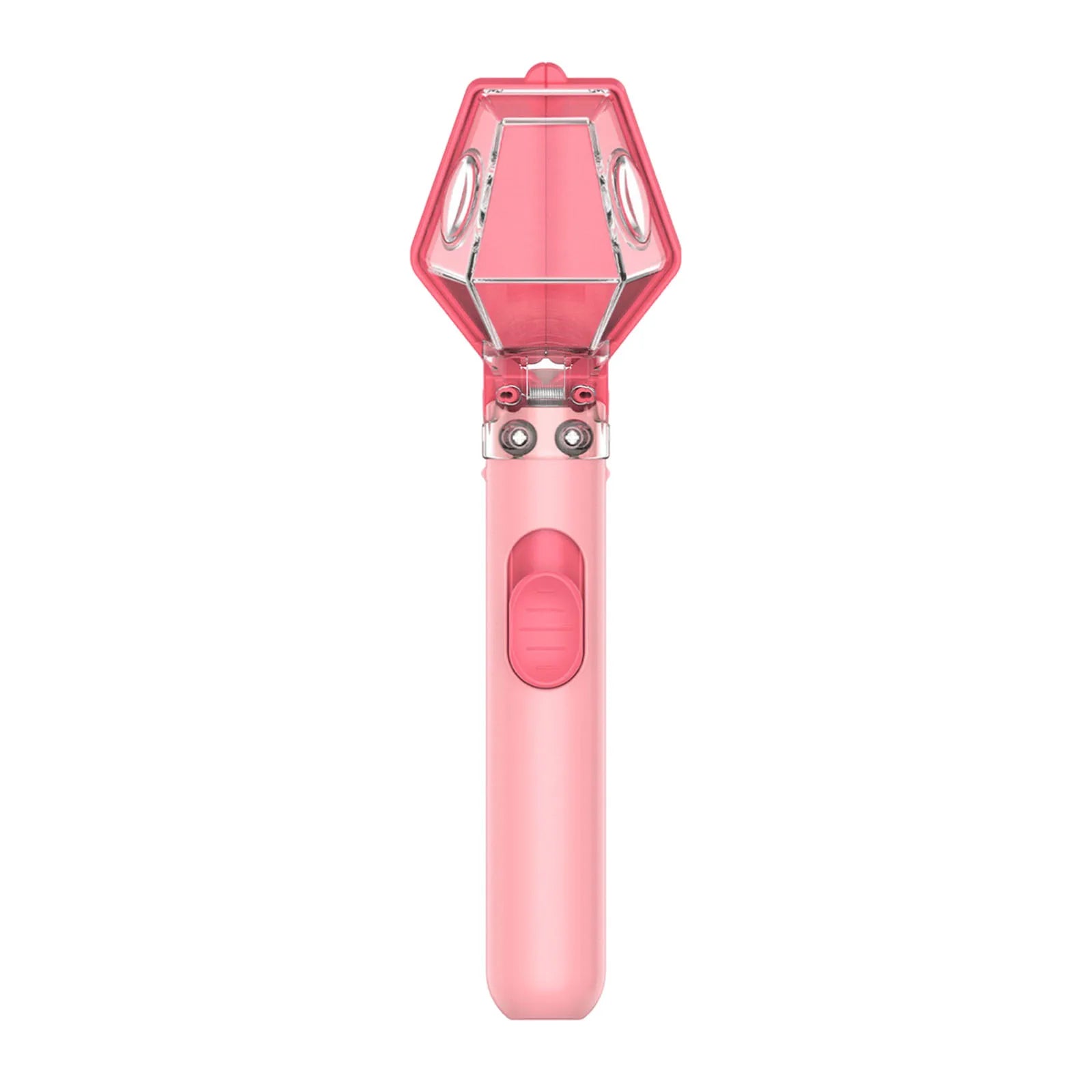 Multifunctional Portable Insect Catcher Push Type Transparent Observer Box Bug Catcher with Magnifying Glass Comfortable Grip Qme Pink