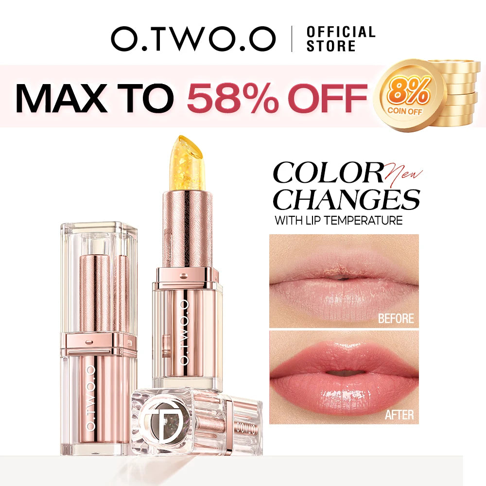 O TWO Changing Lipstick Lip Blam Transferproof Long Lasting Qme
