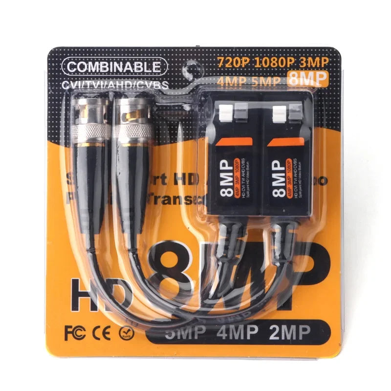 4pairs--5MP/8MP HD CCTV via Twisted Pairs Video Balun Qme