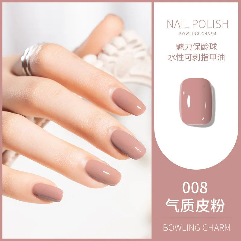 40 Colors Nail Polish Summer Water-based Quick Drying Tearable Art