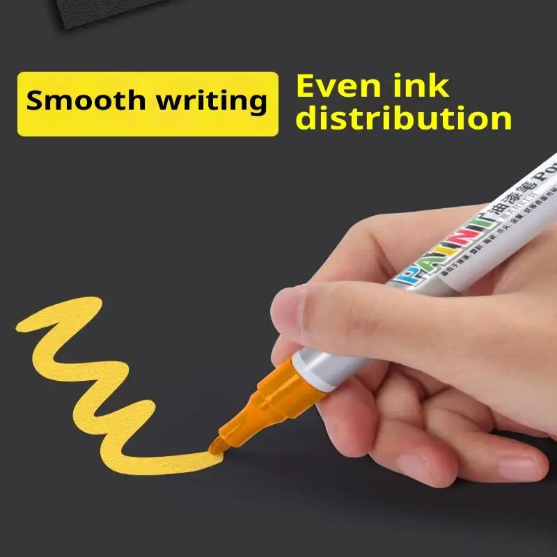 Waterproof Marker Paint Pen Vehicle Touch-up Tyre Oily Markers Quick Qme