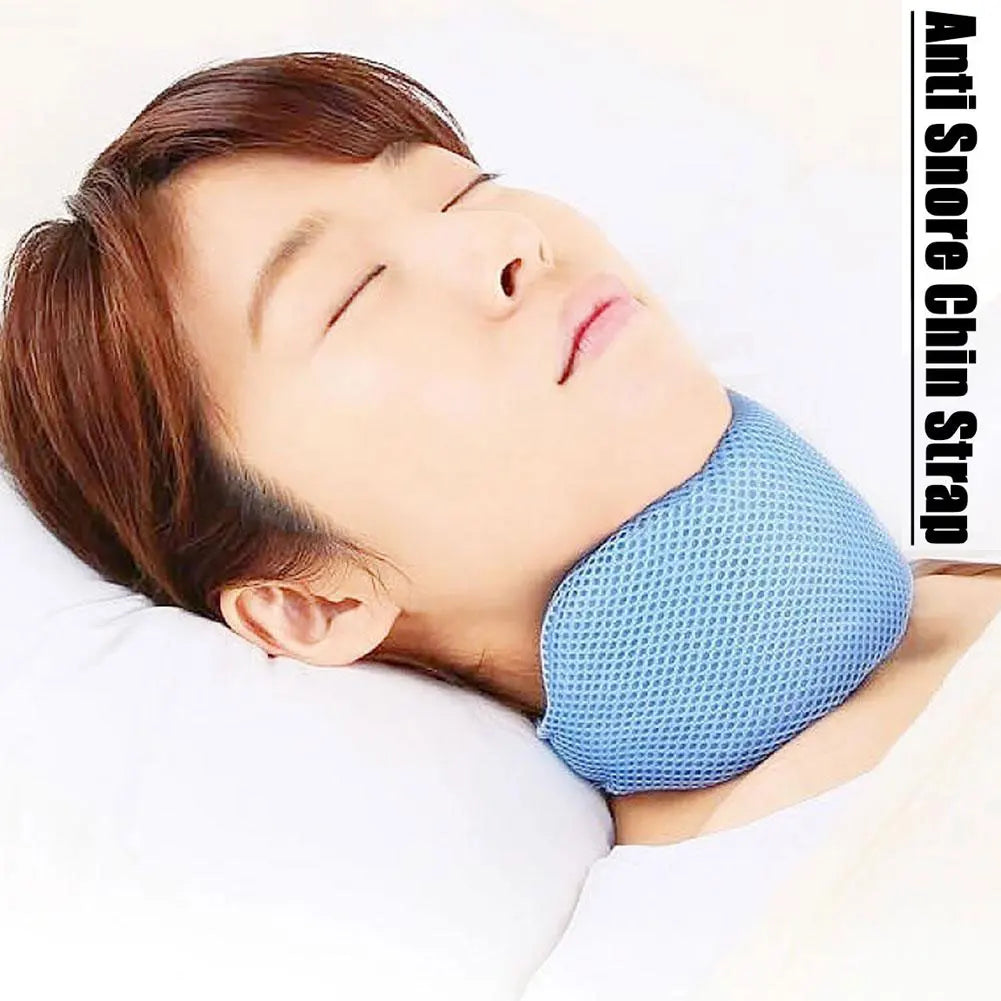 Neck Strap Stop Snoring Sleep Brace Anti Belt Chin Apnea Jaw Solution Qme