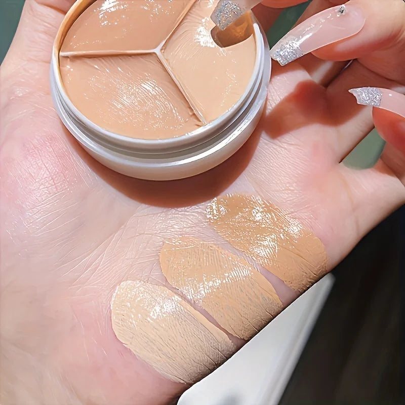Mousse Concealer Palette Coverage Dark Eye Circles Matte Highlight Qme