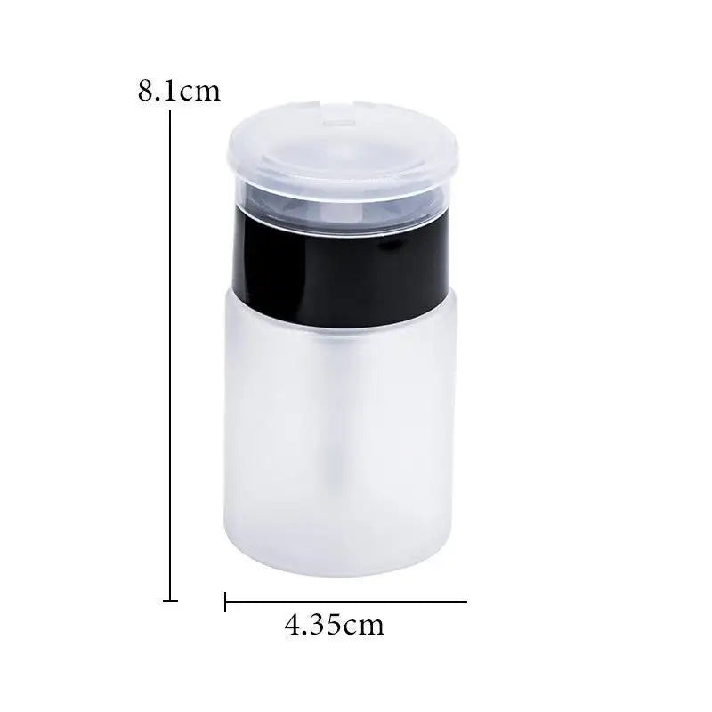 Nail Art Press Pump Bottle Leakproof Design Easy Dispensing Home DIY Qme