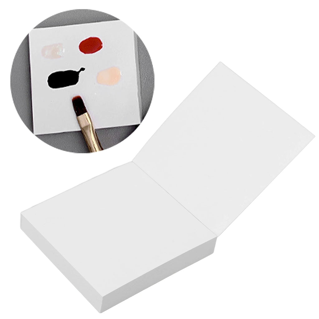 Disposable Nail Art Mixing Paper Portable Home Salon Gel Polish Palette Paper for Nail Artist Novice Nail Color Mixing Paper Qme