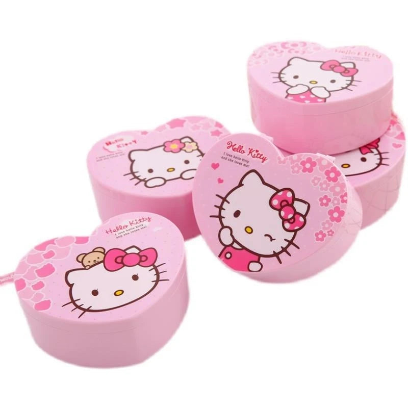 Hello Kitty Cartoon Portable Storage Box Cute Earring Jewelry Qme