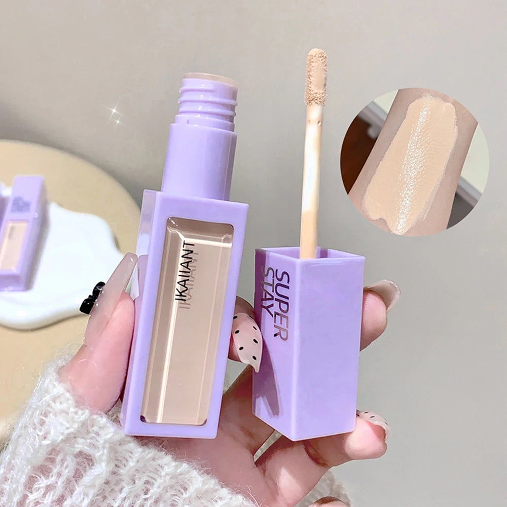 IKAIIANT Concealer Liquid Brightens Conceals Dark Circles Acne Marks Qme