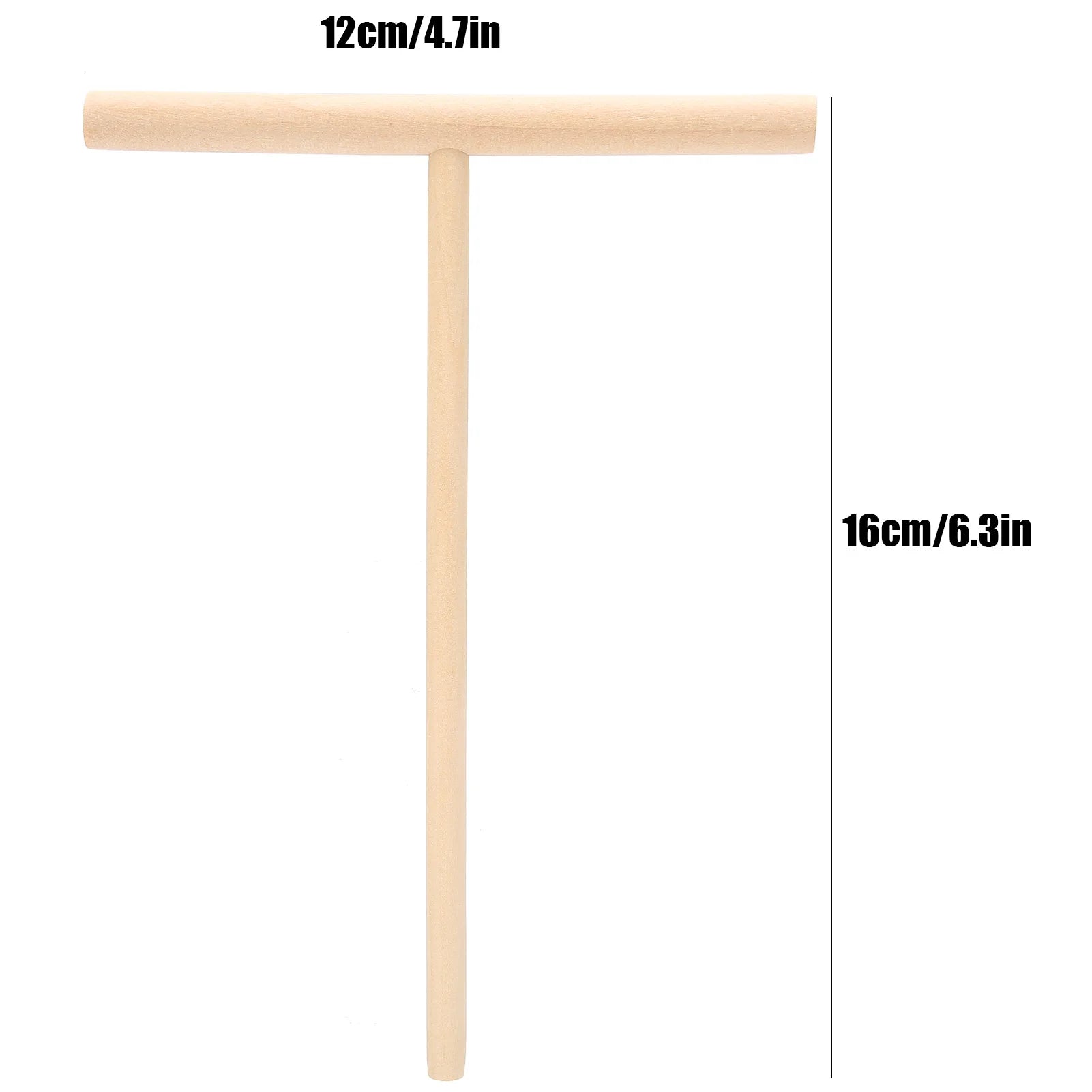 2Pcs T Shaped Wooden Pancake Batter Spreader Crepe Spreader Tool Spatula for Making Pancakes Waffles Kitchen Cooking Qme