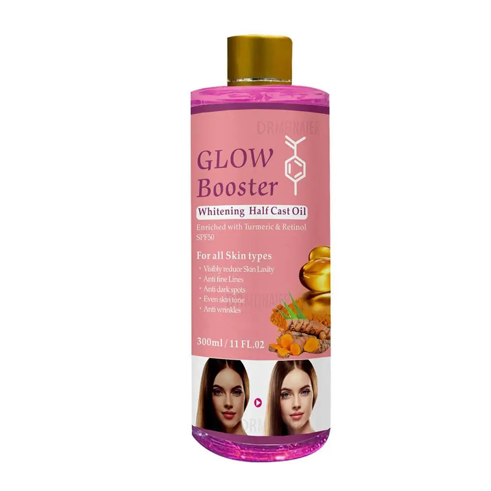 Facial Body Massage Oil Kojic Acid Whitening Serum Glow Booster Cast Qme C