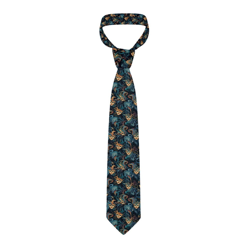 Personalized Printing Mask Pattern Tie Creative Novelty Men's Funny Qme