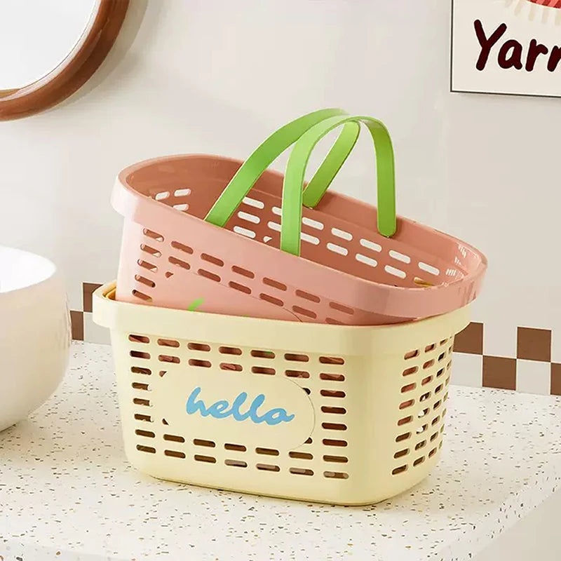 Plastic Mesh Drain Basket Bathing Personal Hygiene Items Dopamine Qme