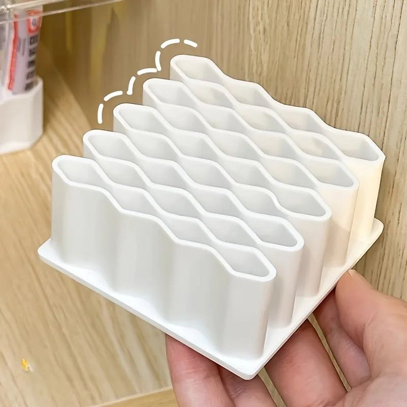 32 Slots Ointments Stand Multi-Compartment Medicine Storage Holder For Small Items Multi-purpose Cosmetics/Pen Storage Rack Qme