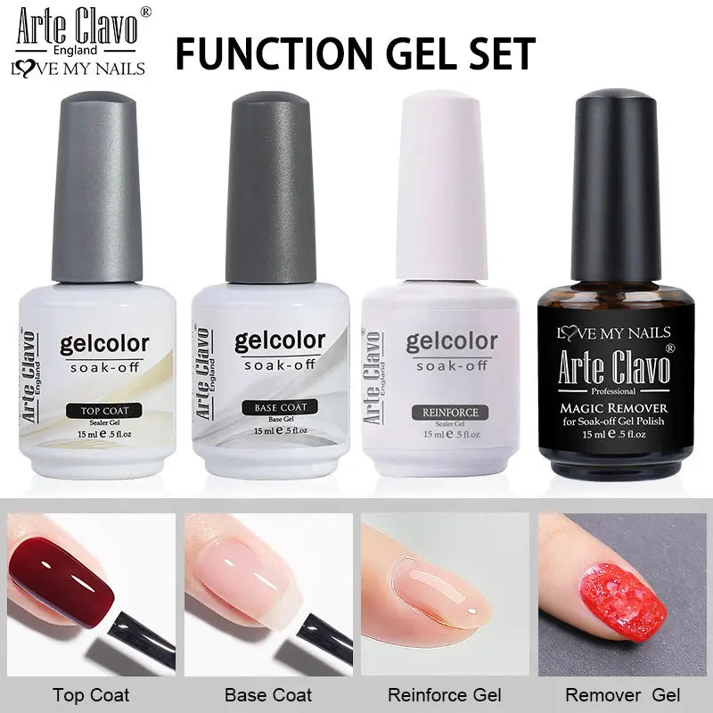 Arte Clavo Summer Series Jelly Nude Gel Polish Translucent Nail Qme 4B-TBRR