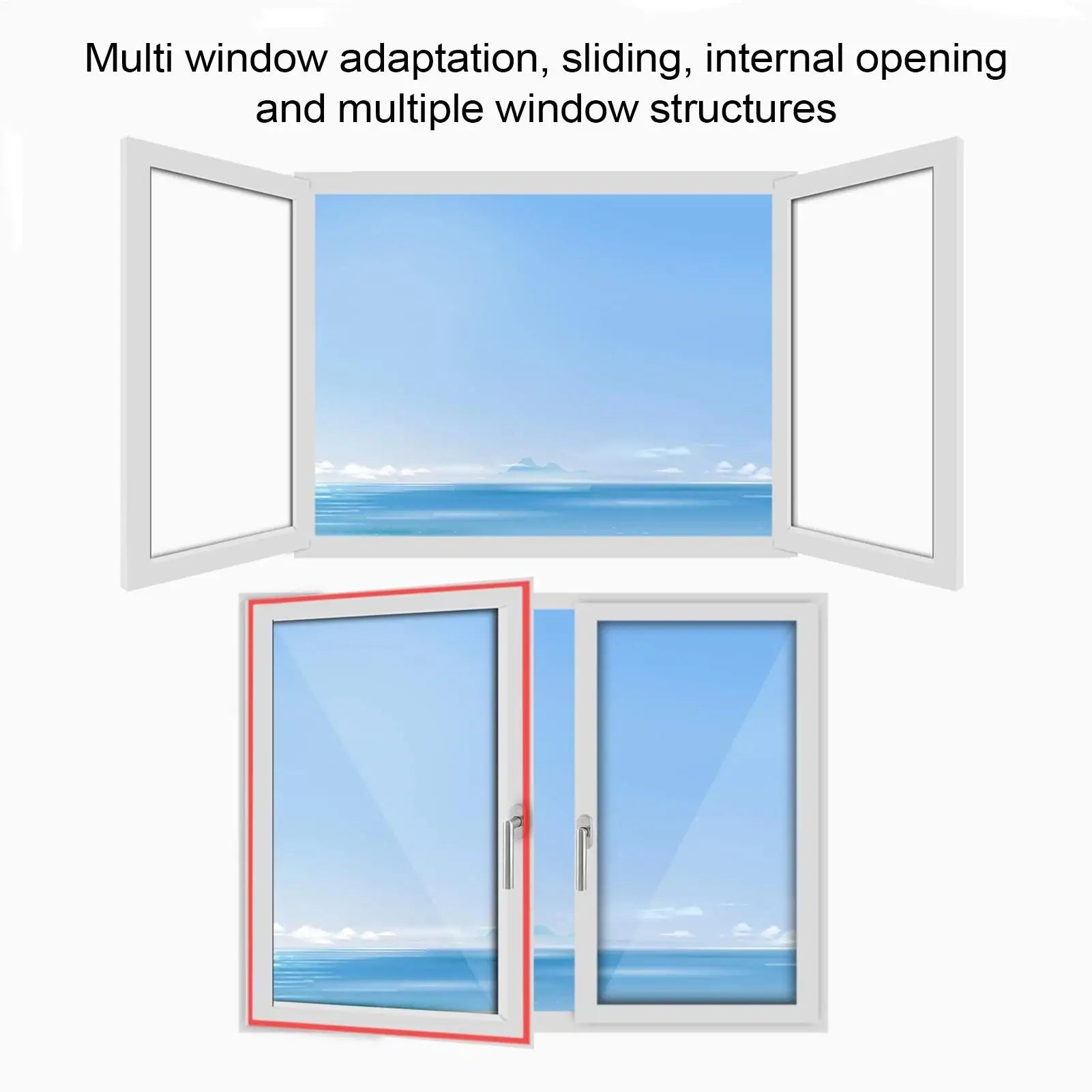 Window Seal Portable Air Conditioner AC Vent Zip Insulation Qme