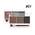 3-Color Brow Powder Brush Long-lasting Color-resistant Versatile Qme 01