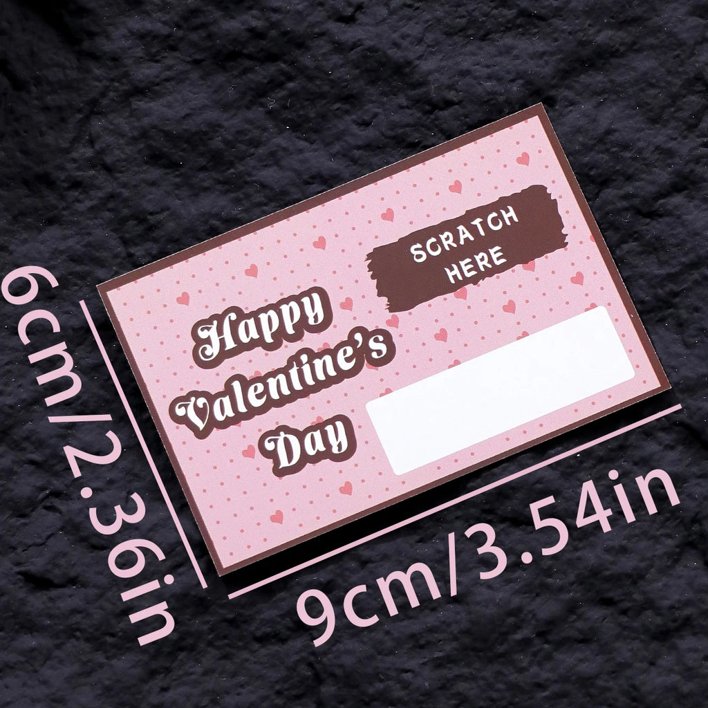 2Pcs/10Pcs/20Pcs Scratch-Off Love Coupons Couple Scratch Off Cards Valentine's Day Wedding Anniversary Creative Gifts Qme